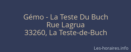 Gémo - La Teste Du Buch