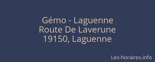 Gémo - Laguenne