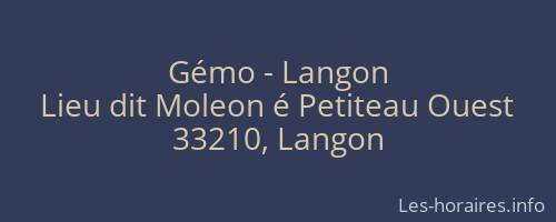 Gémo - Langon