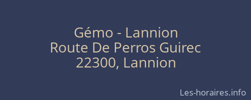 Gémo - Lannion