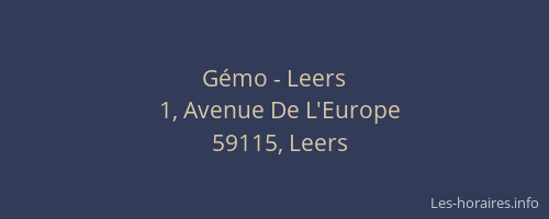 Gémo - Leers