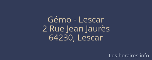 Gémo - Lescar