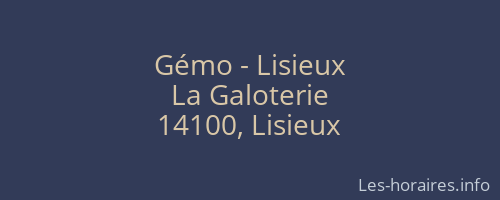 Gémo - Lisieux