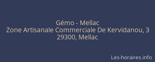 Gémo - Mellac