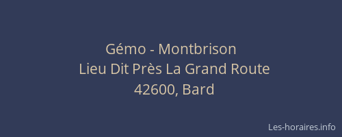 Gémo - Montbrison