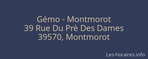 Gémo - Montmorot