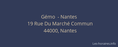 Gémo  - Nantes