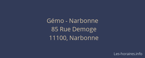 Gémo - Narbonne
