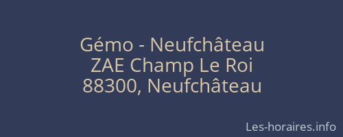 Gémo - Neufchâteau