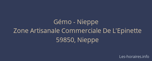 Gémo - Nieppe