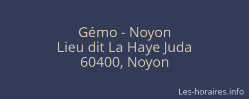 Gémo - Noyon