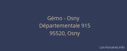 Gémo - Osny