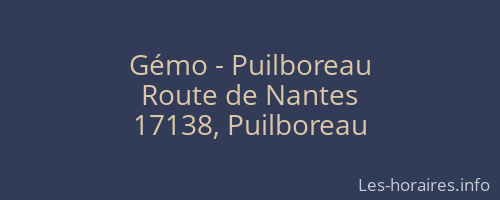 Gémo - Puilboreau