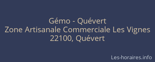 Gémo - Quévert