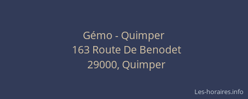 Gémo - Quimper