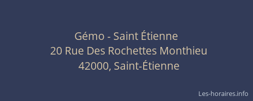 Gémo - Saint Étienne