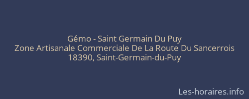 Gémo - Saint Germain Du Puy