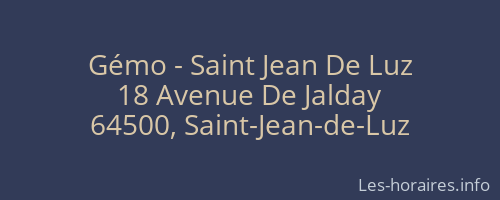 Gémo - Saint Jean De Luz