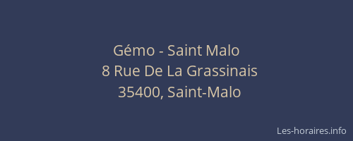 Gémo - Saint Malo