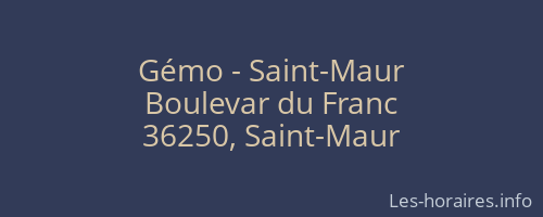 Gémo - Saint-Maur