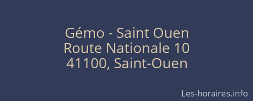 Gémo - Saint Ouen
