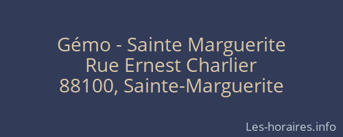 Gémo - Sainte Marguerite