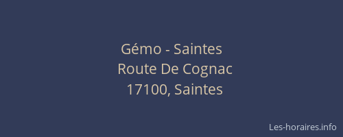 Gémo - Saintes