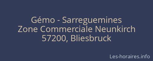 Gémo - Sarreguemines