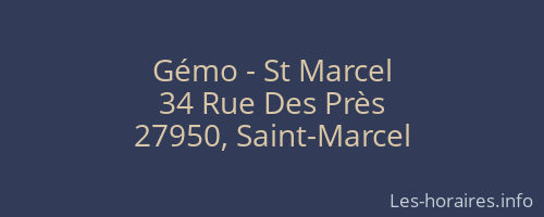 Gémo - St Marcel