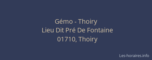 Gémo - Thoiry