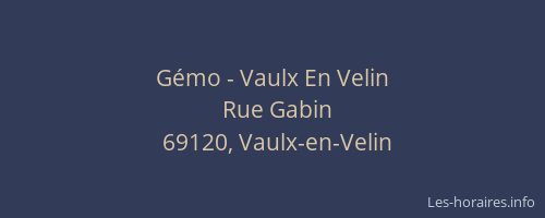 Gémo - Vaulx En Velin