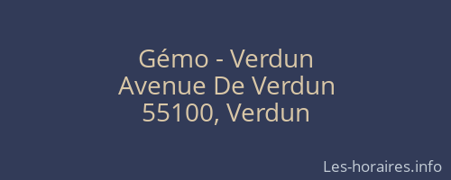 Gémo - Verdun