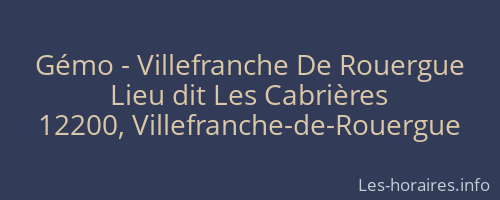 Gémo - Villefranche De Rouergue