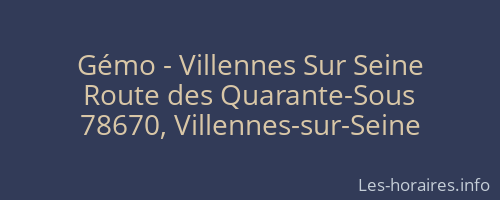 Gémo - Villennes Sur Seine