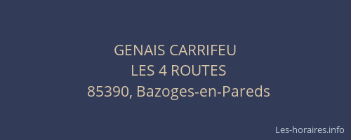 GENAIS CARRIFEU