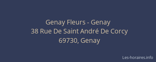 Genay Fleurs - Genay