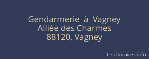Gendarmerie  à  Vagney