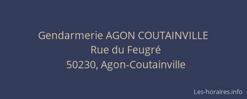 Gendarmerie AGON COUTAINVILLE
