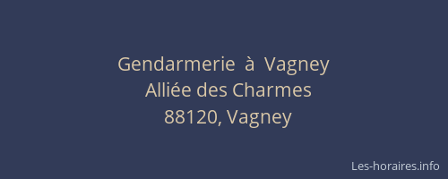 Gendarmerie  &agrave;  Vagney