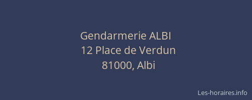 Gendarmerie ALBI