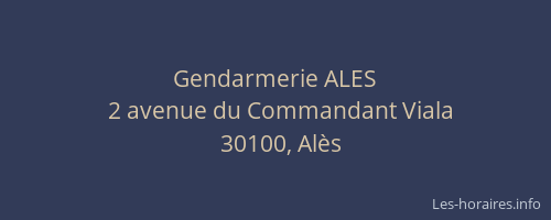 Gendarmerie ALES