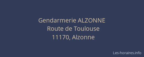 Gendarmerie ALZONNE