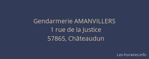Gendarmerie AMANVILLERS