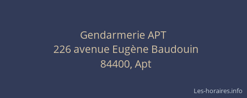 Gendarmerie APT