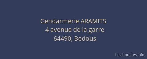 Gendarmerie ARAMITS