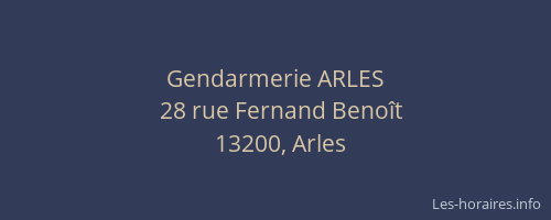 Gendarmerie ARLES