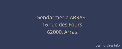 Gendarmerie ARRAS