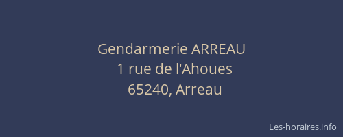 Gendarmerie ARREAU