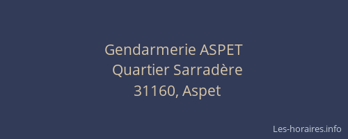 Gendarmerie ASPET