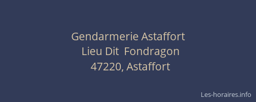Gendarmerie Astaffort
